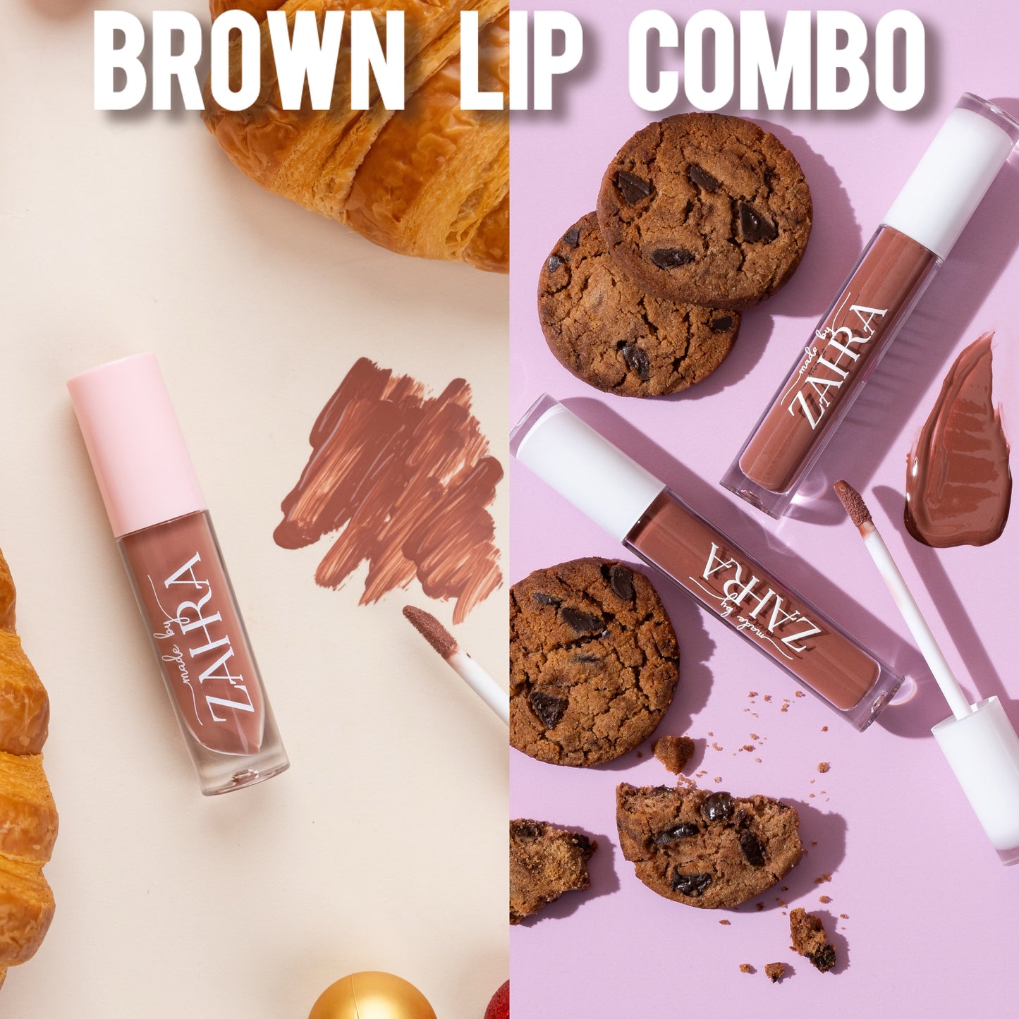 Caramel Nude Brown Lip Combo 🍪